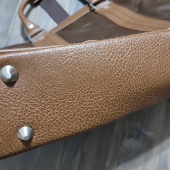 Robert Graham Men's Roman Leather Messenger Bag Brown Briefcase NEW - Picture 4 of 6